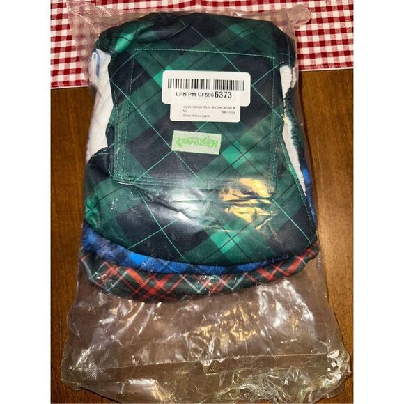 Washable Male Dog Belly Wrap Diaper Size Medium by Wegreeco Plaid Set of 3 - Picture 1 of 3